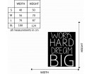 Work Hard Quotes Wall Art Stickers